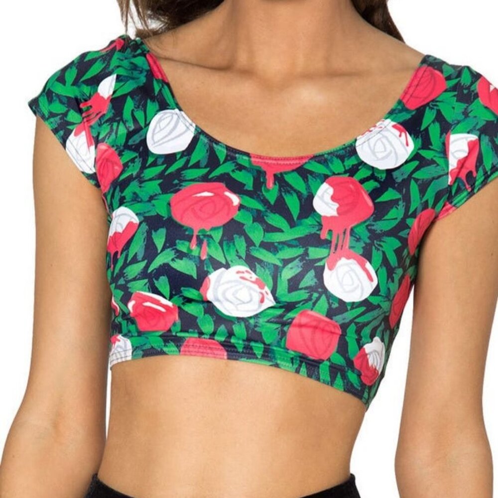 NWOT Blackmilk Alice in Wonderland Painting the Roses Nana Top M